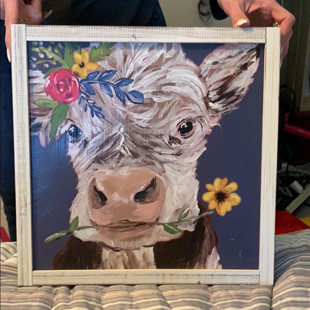 Cow painting 13 by 13